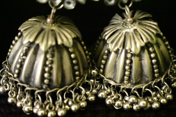 Glass Oxidised Earring Indian - Image 2