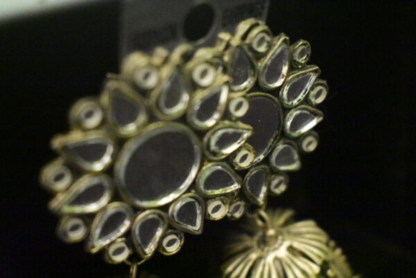 Glass Oxidised Earring Indian - Image 3
