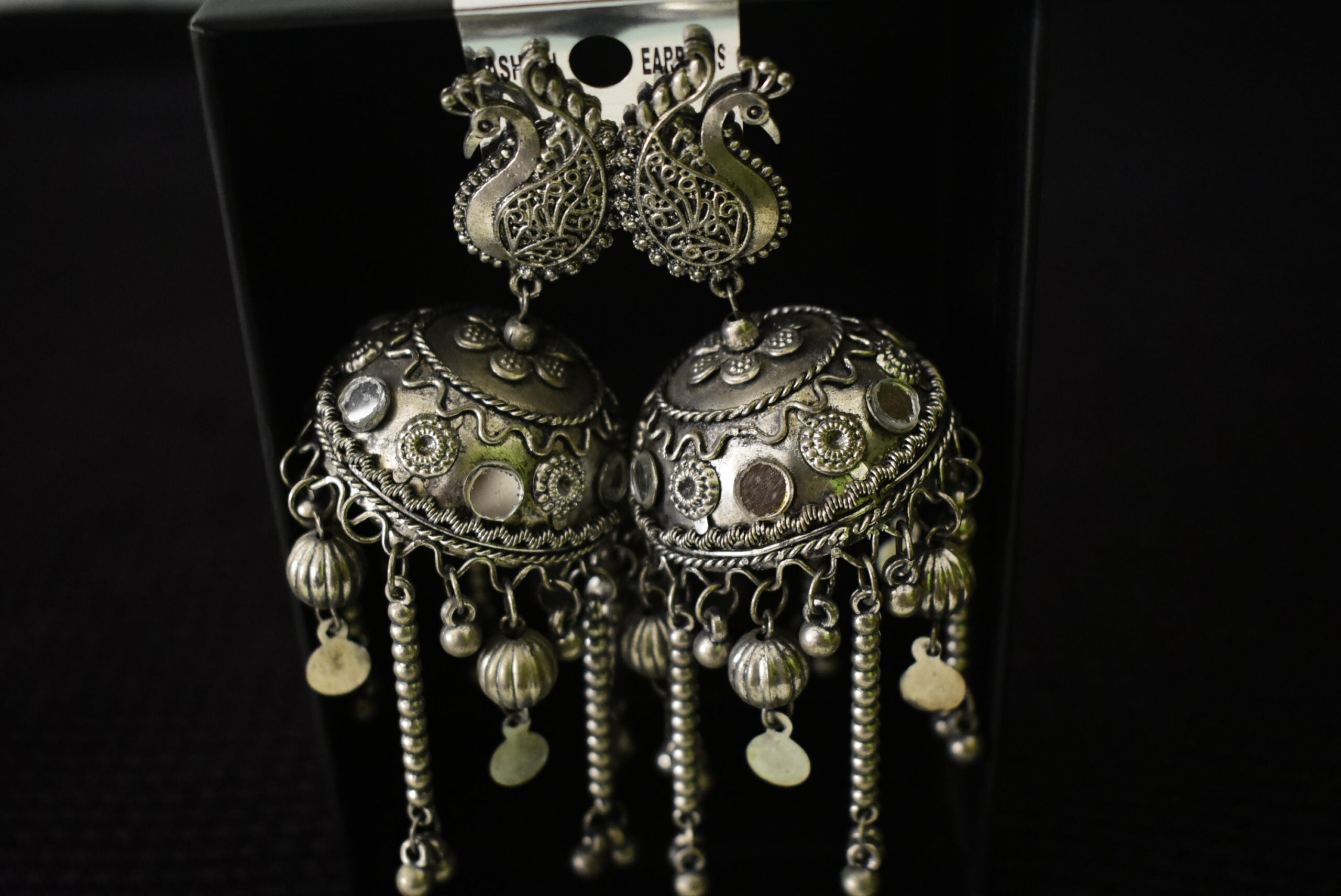 Peacock Design Oxidise Earring