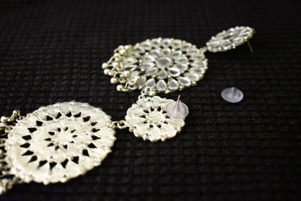 Round Glass Oxidise Earring - Image 4