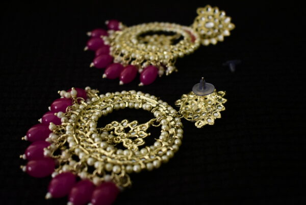 Pink Bead alloy Earring - Image 5