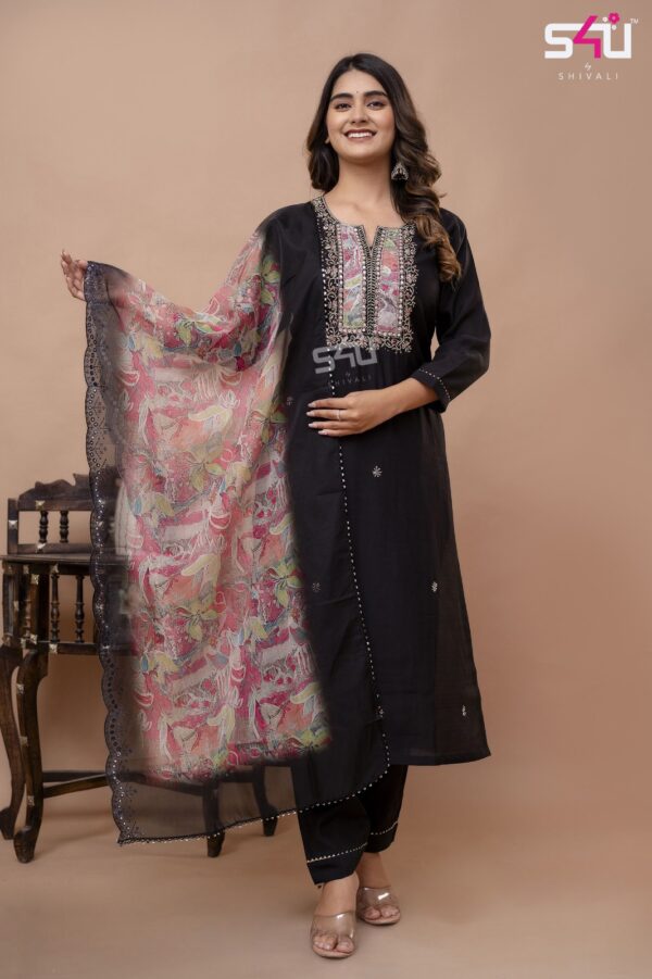 Kurti Dupatta Black