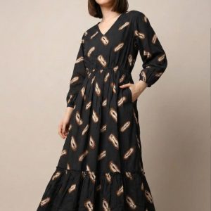 Long Flared Dress