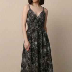 Sleeveless Long Floral Dress
