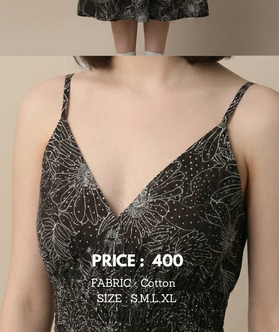 Sleeveless Long Floral Dress - Image 2