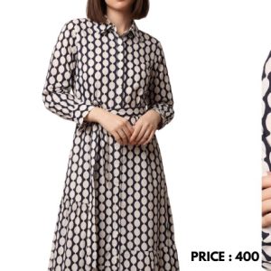 Belted Long Dress