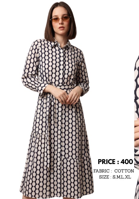 Belted Long Dress