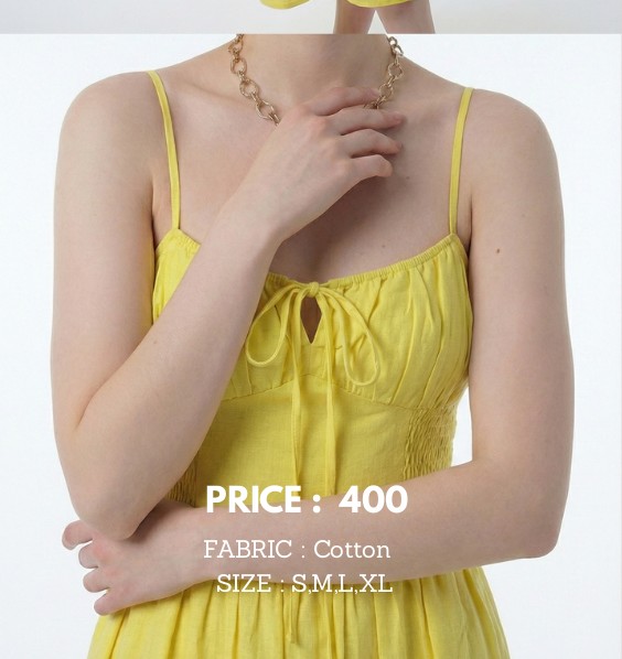 Flared Yellow Dress - Image 2